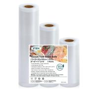 YISH Sacchetti Sottovuoto Alimenti：3 Rotoli Buste Sottovuoto Alimenti