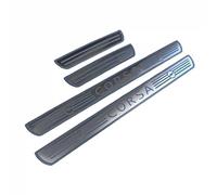 yishao 4 Pezzi Strisce Protettive Battitacco Auto per Opel Corsa B C D E F 2021 2020 2019 2018 2017 2016-1993, Adesivo Antiscivolo in Acciaio Inossidabile AntiGraffio Auto Accessori,Silver