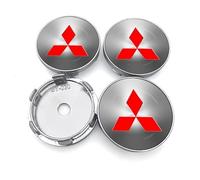 yishao 4Pcs Coprimozzi Auto per Mitsubishi L200 2019-, Coprimozzi con Logo Coprimozzi Centrali Stemmi Decorativi Auto Accessories 60mm,D