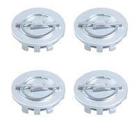 yishao 4Pcs Coprimozzi Auto per Opel Corsa B C D E F 2021 2020 2019 2018 2017 2016-1993, Coprimozzi con Logo Coprimozzi Centrali Stemmi Decorativi Auto Accessories 60mm,Silver