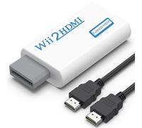 Yisica Convertitore da Wii a HDMI 1080P per dispositivo Full HD, adattatore Wii HDMI con jack audio da 3,5 mm e uscita HDMI, compatibile con Wii, Wii U, HDTV, monitor, supporta tutte le modalità di