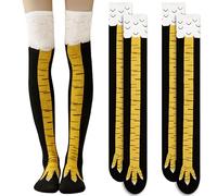 yisight 2 Paia Chicken Leg Socks, Calzini Divertentim, Calzini per Pollo, Calzini per Gambe, Calzini Strani, per Feste in Costume, Giochi di Ruolo, Halloween, Feste Di