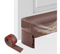 yisight Paraspifferi Sottoporta, Paraspifferi Porta Blindata, Paraspifferi, Guarnizione Porta, Paraspifferi Porta, per Protezione Da Suoni, Freddo, Antipolvere e Anti Bug(1 m, Marrone)
