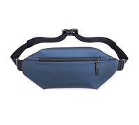 YISILINYX Marsupio Uomo,Nylon Impermeabile Marsupio con Tracolla Regolabile con Supporto di Bottiglia per Campeggio,Escursionismo,Fitness,Corsa,Bicicletta Viaggio(Blu)