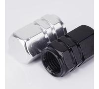 YISIYISAN 4 Pezzi Cappucci Tappi valvole per Audi SQ2 GA 2018 2019 2020 2021 2022 2023, Accessori Tappi Coprivalvola Pneumatici Stelo Pneumatico,Black