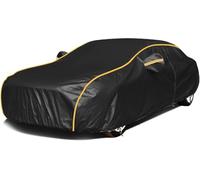 YISIYISAN Telo Copriauto da Esterno per Porsche Cayenne (2019-2020), Telo Auto Impermeabile E Traspirante Resistente Graffi Pioggia Anti Vento E Antipolvere, Black-Orange