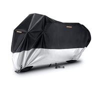 YISIYISAN Telo Coprimoto per Silver Wing 600 2001-2015 2016 2017 2018, Impermeabile Esterno Interno Copertura Moto Tessuto 210D Oxford Resistente Pioggia Polvere Vento UV,XXL-Black And Silver