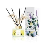 YISOWUH diffusore di oli essenziali-profumatore per ambienti-diffusore profumo ambiente, 150ml Arancia Profumo Diffusore con 8 bastoni Profumo di lunga durata per la casa, il bagno