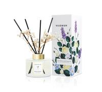 YISOWUH diffusore di oli essenziali-profumatore per ambienti-diffusore profumo ambiente, 150ml Gelsomino Bianco Profumo Diffusore con 8 bastoni Profumo di lunga durata per la casa, il bagno