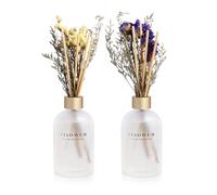 YISOWUH Reed Diffuser - Lavanda & Olive 6.76oz (200ml) 2 pacchetti Fiore Olio Essenziale Reed Diffuser Set con 16 bastoni - Profumo di lunga durata per la casa Camera da letto Bagno Mensola Decor