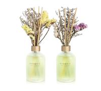 YISOWUH Reed Diffusore - Grapefruit & Osmanthus 6.76oz (200ml) 2 pacchetti Fiore Olio Essenziale Reed Diffusore Set con 16 bastoni - Profumo di lunga durata per la casa Camera Decor