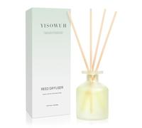 YISOWUH Reed Diffusore - Jasmine Green Tea 3.38oz (100ml) 1 Pack Olio Essenziale Reed Set Diffusore con 8 bastoni, profumo di lunga durata per la casa, bagno, camera da letto, arredamento