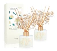 YISOWUH Reed Diffusore Set, 5.28 oz (150ml) Diffusore di profumo di melone 2 confezioni con 16 bastoncini di lunga durata fragranza per la casa, bagno, arredamento della stanza