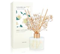 YISOWUH Reed Diffusore Set, 5.28oz (150ml) Profumo di Melone Diffusore 1 Confezione con 8 bastoni Profumo di lunga durata per la casa, il bagno, la decorazione della stanza