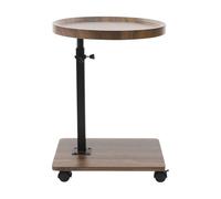 YISSALE Tavolino a 2 ripiani, a forma di C, 40 x 40 x 45 cm, tavolino da caffè, tavolino piccolo per soggiorno, camera da letto, ufficio, caffetteria