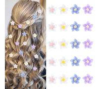YISSION 20 mini fermagli per capelli a forma di fiore, per ragazze, donne, graziose, fermagli per capelli piccoli, fermagli per capelli a giglio per capelli da sposa, accessori per capelli da sposa, per ragazze, donne, 4 colori