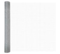 Yisssmeng 1,2 x 10 m Silver Welded Wire Garden Fence Panel, Modern Rectangular Design, Lightweight 3,46 kg, Rust-Resistant Outdoor Border for Yard, Patio, Flower Bed, Pet Barrier