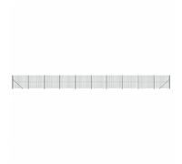 Yisssmeng 1,6 x 25 m Green Garden Fence Kit con Posts & Ground Flanges, Galvanized Steel Mesh with UV-Resistant PVC Coating, Robusto Outdoor Barrier for Yard, Pet Enclosure, Privacy Screen