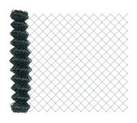 Yisssmeng 10 x 1 m Green Chain Link Fence Roll 60 mm Mesh Steel Garden Fence Panel UV Stable Rustproof for Outdoor Yard Patio Pet Barrier