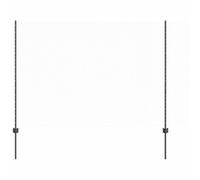 Yisssmeng 100 ft Gray Steel Garden Fence Panel Kit 1,6 x 100 m Modern Mesh Border with Post & Hardware Robusto Outdoor Privacy Screen for Yard Patio Dog Barrier