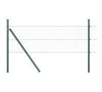 Yisssmeng 100 x 0,6 m Green Garden Fence Kit con 52 post in acciaio PVC da 25 mm, in rete resistente, resistente alle intemperie, per la sicurezza degli animali domestici