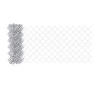 Yisssmeng 25 x 0,6 m Silver Chain Link Fence Roll, Galvanized Steel Garden Fence Panel for Outdoor Privacy, Rust-Resistant Border Barrier for Yard, Patio, Dog Run, UV Stable & Weatherproof