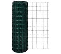 Yisssmeng 25 x 1,2 m Green Welded Wire Garden Fence Panel, Heavy Duty PVC Coated Steel Mesh for Pet Barrier, Outdoor Privacy Screen, Decorative Border for Yard, Patio, Farm and More