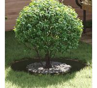 Yisssmeng Anello per albero di Natale, verde oliva, 70 x 70 cm, in acciaio laminato a freddo, design moderno, per giardino, balcone e terrazza, protezione delle radici e decorazione