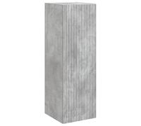 Yisssmeng Armadietto da bagno da parete grigio cemento, mobile da bagno in legno con anta e cerniere, armadietto sospeso salvaspazio per il bagno, 33 x 34,5 x 60 cm