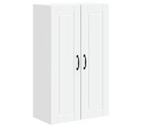 Yisssmeng Armadietto da cucina in legno bianco, 60 x 31 x 100 cm, con 2 ante e 3 ripiani, moderna credenza per cucina, corridoio, soggiorno, come armadietto o armadio multiuso