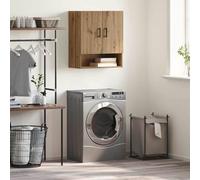 Yisssmeng Armadio a parete 60×31×70 cm, 3 ripiani, materiale in legno, bagno/camera da letto/corridoio