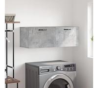 Yisssmeng Armadio da parete grigio cemento, 100 x 36,5 x 35 cm, in legno con design moderno, robustezza e durata per Living Room Bedroom Kitchen