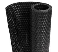 Yisssmeng Black Privacy Screen 400 x 100 cm PE Rattan Garden Fence Panel UV resistente alle intemperie Outdoor Balcony Divider Easy Install for Patio Yard Deck