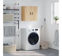 Yisssmeng Cabinet da parete, 60 x 31 x 60 cm, Sonoma Oak Wood Composite con Ample Space for Kitchen Bathroom Living Room