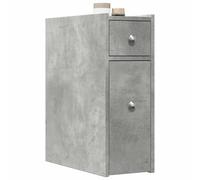 Yisssmeng Cabinet Slim Bathroom 21,5 x 50 x 60 cm cemento grigio legno composito Rolling Storage Cabinet for Bath Kitchen Living Room Corridor