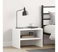 Yisssmeng Comodino bianco, 40 x 30 x 30 cm, in legno di legno, set da 2 pezzi, design moderno con scomparto aperto, robusto e durevole, per camera da letto, soggiorno e corridoio