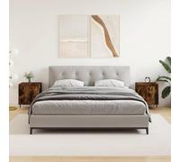Yisssmeng Comodino, set da 2 pezzi, 40 x 30 x 50 cm, in legno con gambe in ferro, design moderno, molto spazio per camera da letto, letti a molle e camere degli ospiti