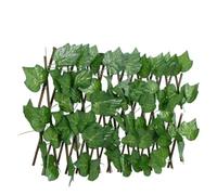 Yisssmeng Confezione da 5 pellicole espandibili da giardino, 180 x 20 cm, Artificial Grape Foglia Privacy Screen Green PVC Wood Lattice for Patio Balcony Outdoor Decor