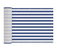Yisssmeng Copertura frangivista per balcone, 200 x 700 cm, in poliestere resistente con rivestimento in PU, protezione antivento e ombreggiante, per ringhiere del balcone, blu e bianco