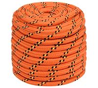 Yisssmeng Corda per barca, arancione, 18 mm, 100 m, in polipropilene, per ormeggio