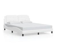 Yisssmeng Cornice per letto Zara, 160 x 200 cm, in ecopelle, testiera con cuscino, design moderno, durevole, per camera da letto, camera dei ragazzi