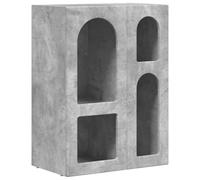 Yisssmeng Credenza in cemento grigio 59 x 35 x 80,5 cm in materiale di legno, design moderno con superficie robusta, molto spazio come alto o comò per soggiorno, corridoio e camera da letto