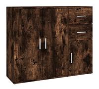 Yisssmeng Credenza per affumicatura, 91 x 29,5 x 75 cm, materiale in legno, design moderno, con spazio per soggiorno, corridoio e camera da letto, compatibile con piccolo ripiano