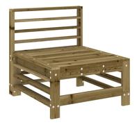 Yisssmeng Divano centrale da giardino in legno di pino impregnato, divano lounge modulare con design a doghe, mobili per terrazza e giardino, 57,5 x 63,5 x 60 cm, portata fino a 110 kg