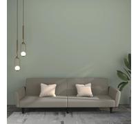 Yisssmeng Divano letto a due posti, grigio chiaro, in velluto, 220 x 84,5 x 69 cm, funzione pieghevole con cornice in legno, moderno, salvaspazio, letto per gli ospiti per Living Room, studio, ufficio