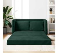 Yisssmeng Divano letto in velluto verde scuro, 122 x 70 x 55 cm, divano da pavimento pieghevole come letto per gli ospiti, portata 110 kg, design moderno per soggiorno, camera dei ragazzi, ufficio