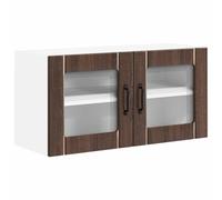 Yisssmeng Frontale per lavastoviglie Lucca, frontale da cucina in legno di rovere marrone, pannello moderno per la cucina da incasso, dimensioni 80 x 31 x 40 cm