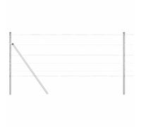 Yisssmeng Galvanized Steel Garden Fence 25 x 0,8 m Modern Rectangular Panel Kit for Outdoor Privacy, Pet Barrier, Lawn Edging, Weather-Resistant Border for Yard, Patio, Pathway