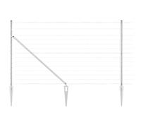 Yisssmeng Galvanized Steel Garden Fence 50 x 1,4 m Modern Rettangular Design for Outdoor Privacy, Pet Barrier, Lawn & Patio, Easy Assembly