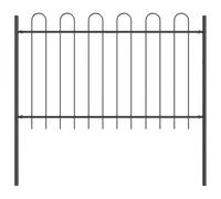 Yisssmeng Garden Fence Panel 170 x 100 cm, in acciaio verniciato a polvere, design moderno e robustezza per esterni, patio, balcony, aiuole e barriera per animali domestici